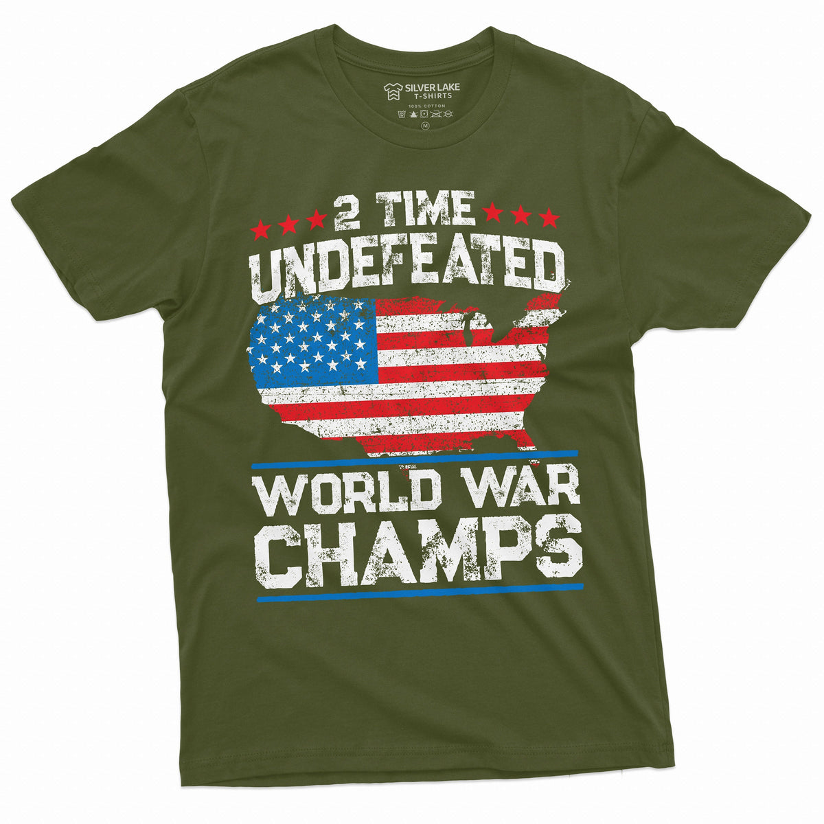 Patriotic USA Mens T-shirt 4th of July Tee World War Champs product image 3