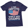 Patriotic USA Mens T-shirt 4th of July Tee World War Champs product image 1