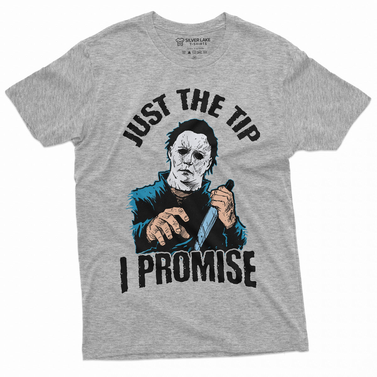 Horror Movie Halloween T-shirt Just the Tip I promise Knife product image 5