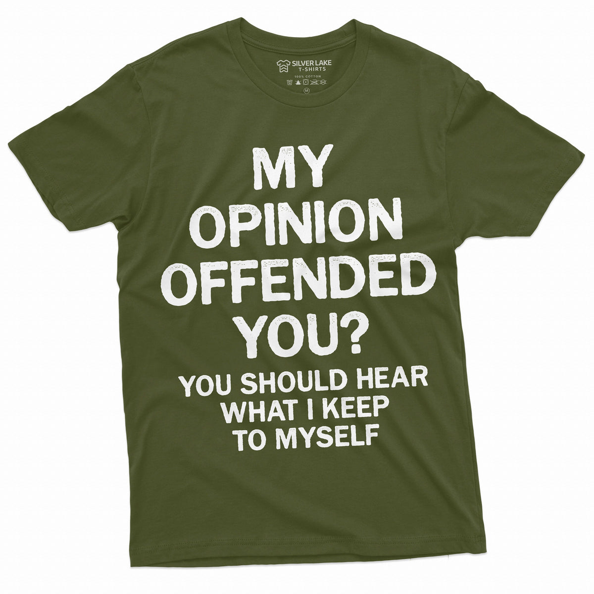Men's Funny Opinion T-shirt My offended you sarcastic humor product image 3