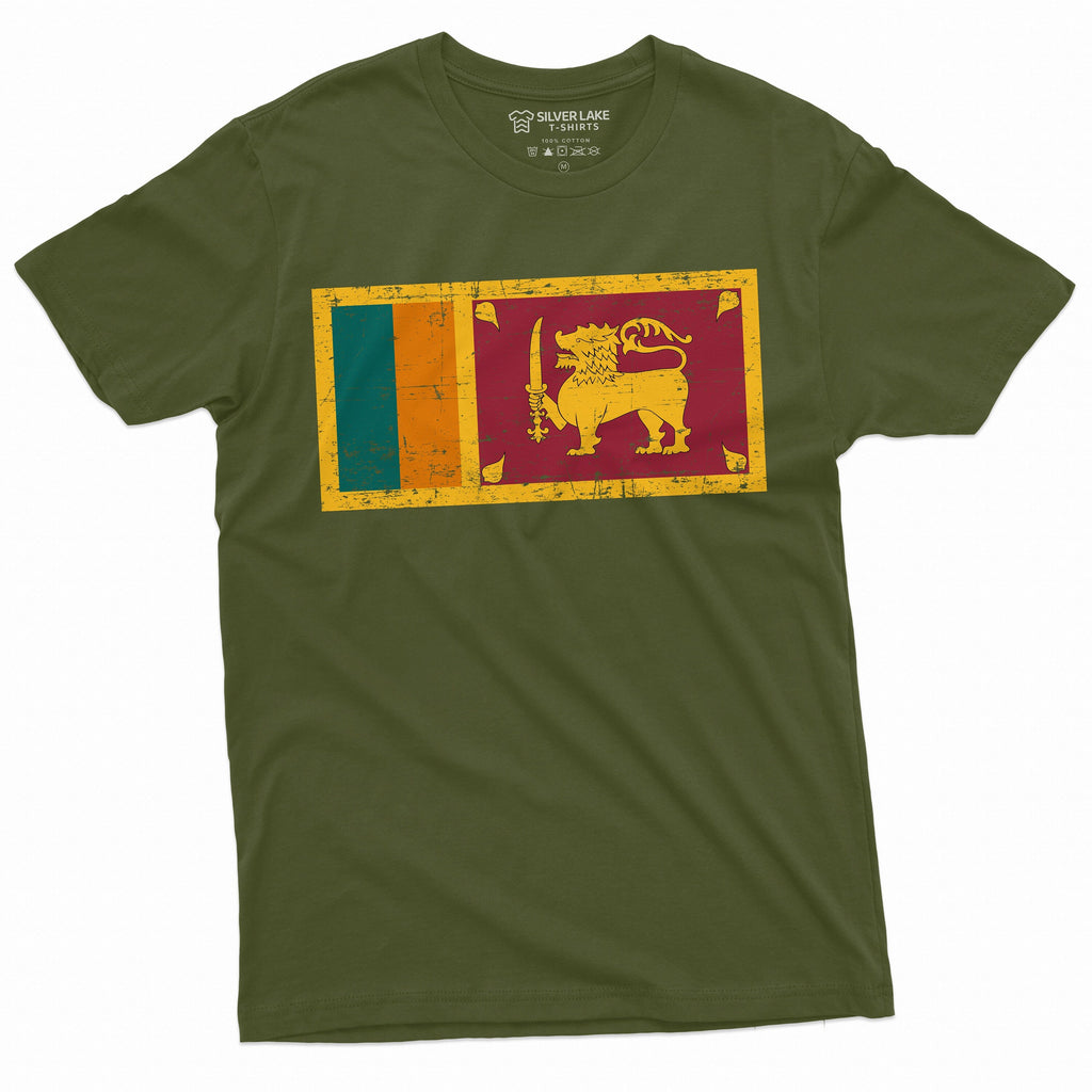 Sri Lanka Flag T-shirt Coat of Arms nationality Patriotic product image 4