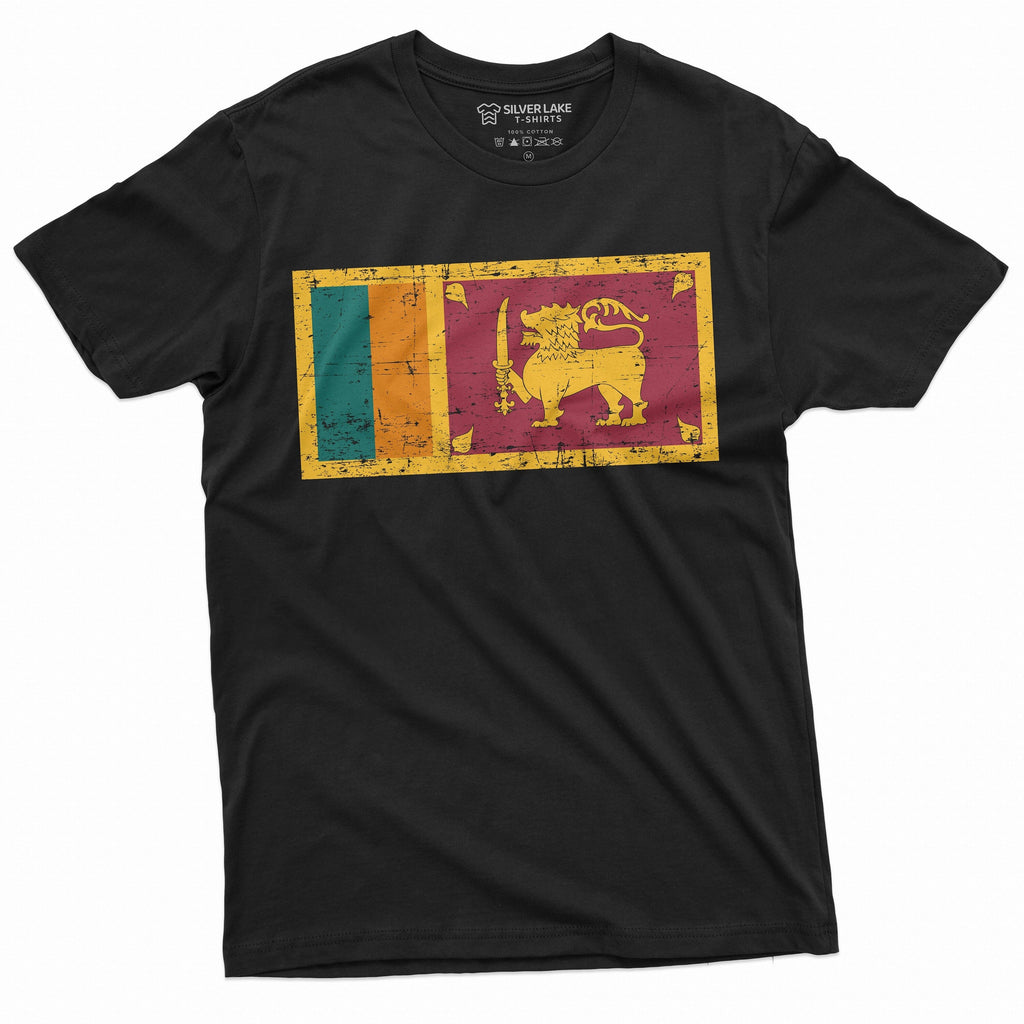 Sri Lanka Flag T-shirt Coat of Arms nationality Patriotic product image 1
