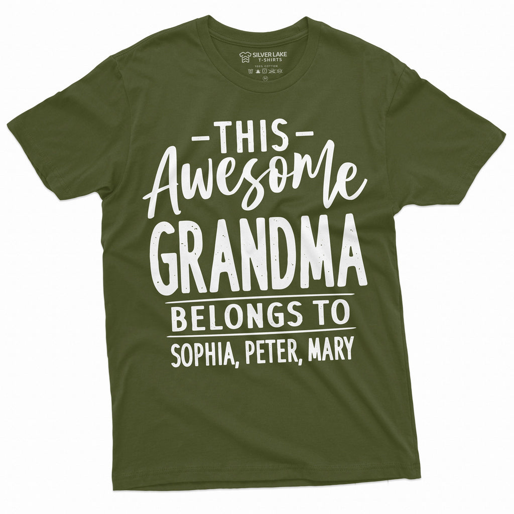 Womens Customizable Grandma T-shirt This Grandmother product image 4