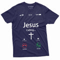 Jesus Calling Accept Decline Phone Menu Tee Shirt Church product image 1