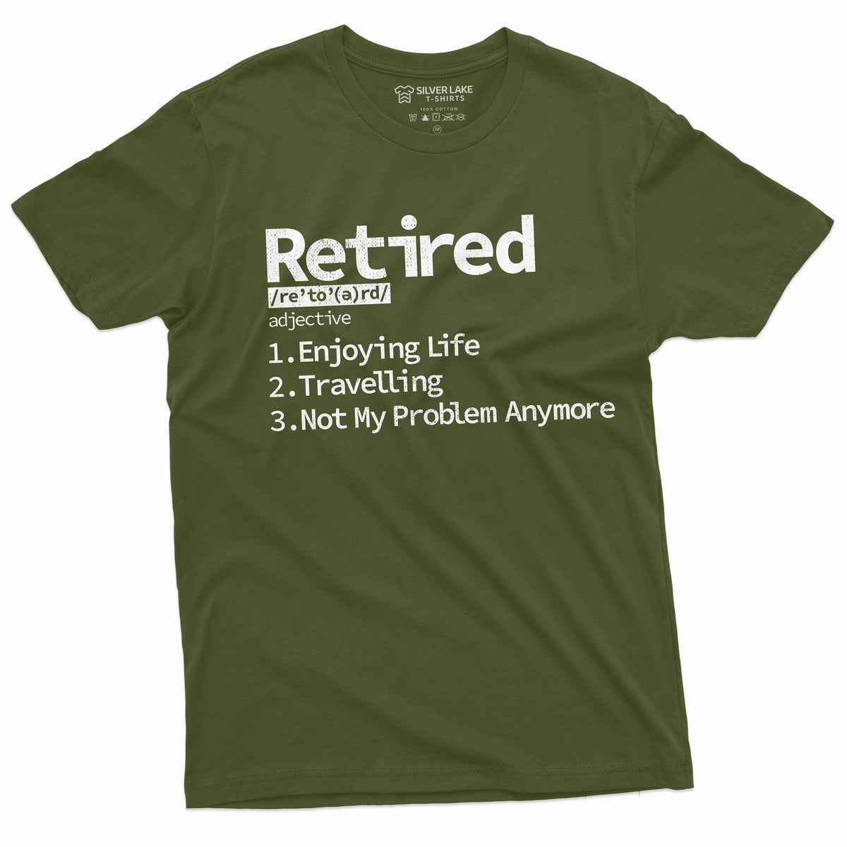 Retirement T-shirt Retired Definition Mens Funny Shirt Not product image 5