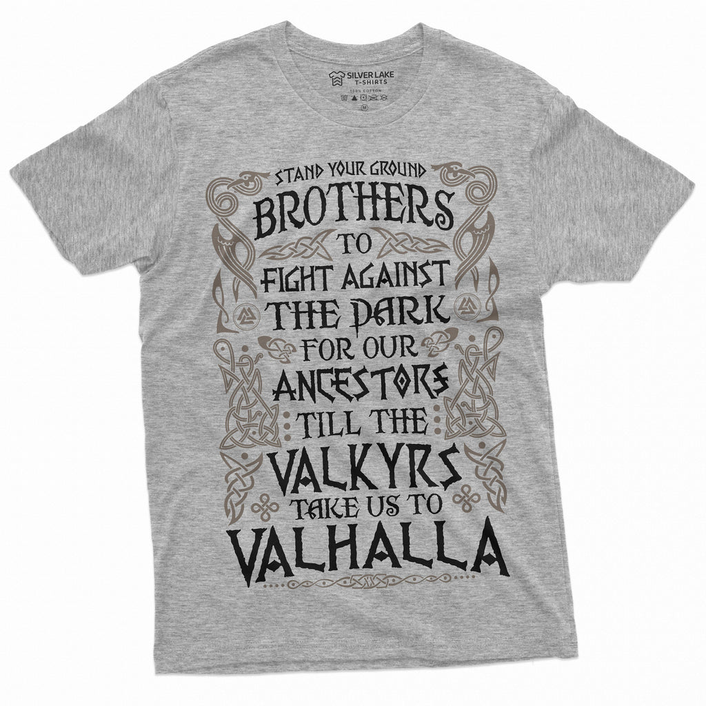 Men's Valkyr Valhalla T-shirt Ancestors Brotherhood Warrior product image 5