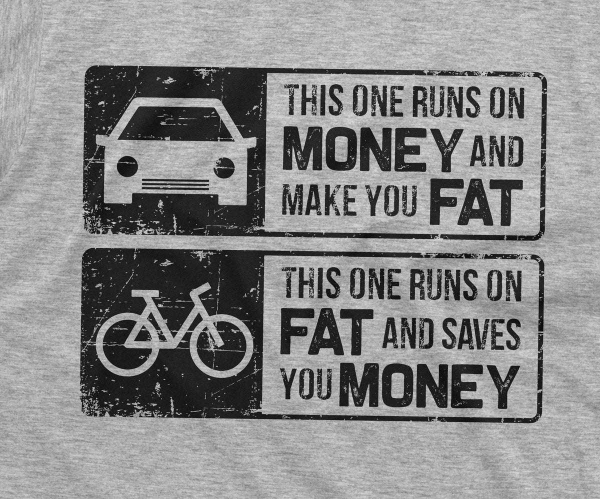 Bike T-shirt Biker Cyclist VS Car Tee Shirt Healthy product image 2
