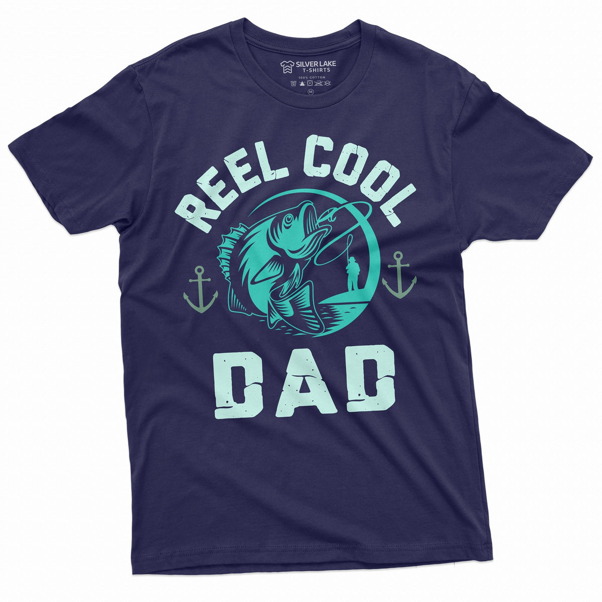 Father's Day Fishing T-shirt Reel Cool Dad Fisherman Daddy product image 1