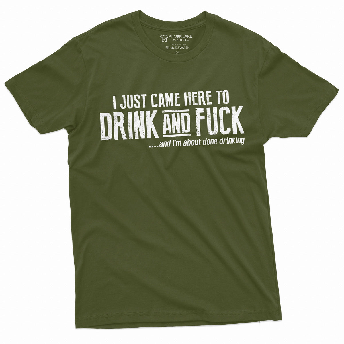 Men's funny offensive Humor T-shirt Drink and F*ck adult product image 3