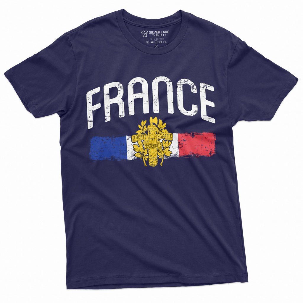 Men's France T-shirt French Patriotic Nationality product image 5