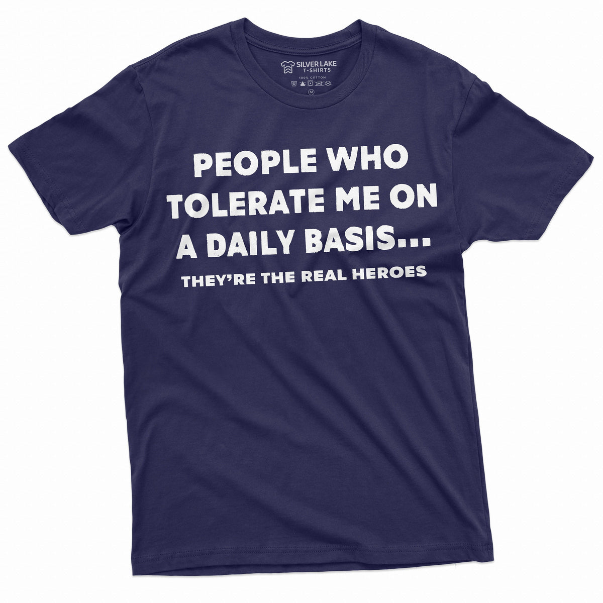 Funny T-shirt People who tolerate are real heroes Tee Shirt product image 4
