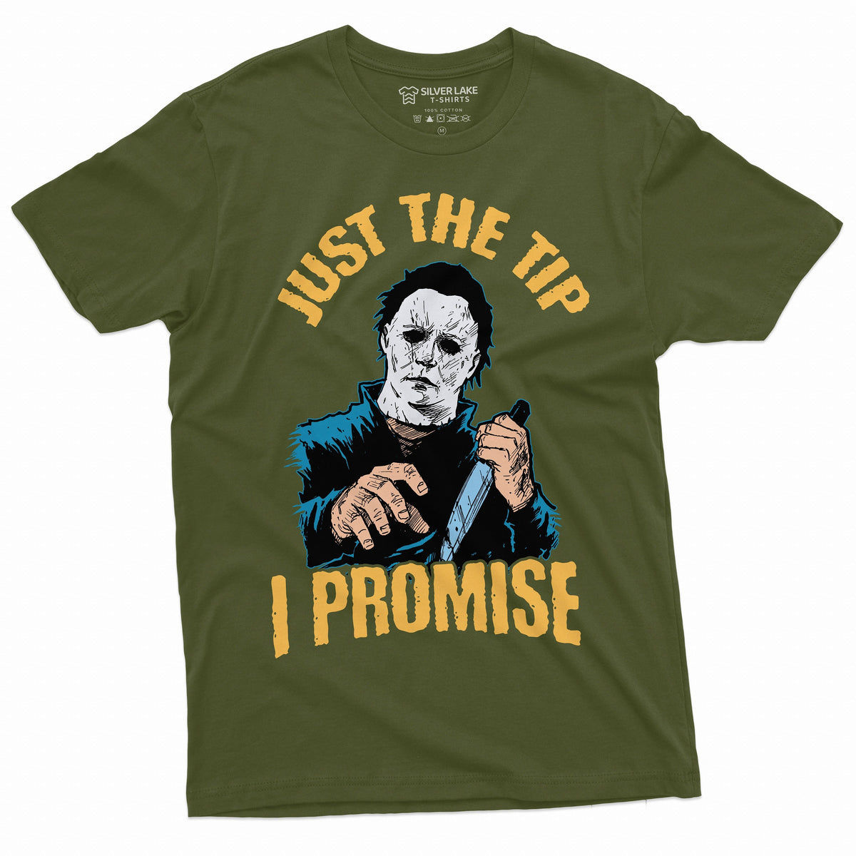 Horror Movie Halloween T-shirt Just the Tip I promise Knife product image 2