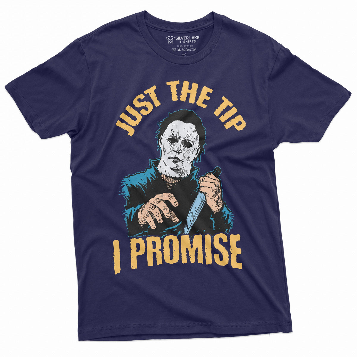Horror Movie Halloween T-shirt Just the Tip I promise Knife product image 4