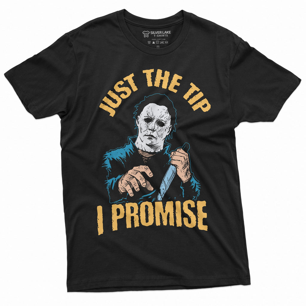 Horror Movie Halloween T-shirt Just the Tip I promise Knife product image 1