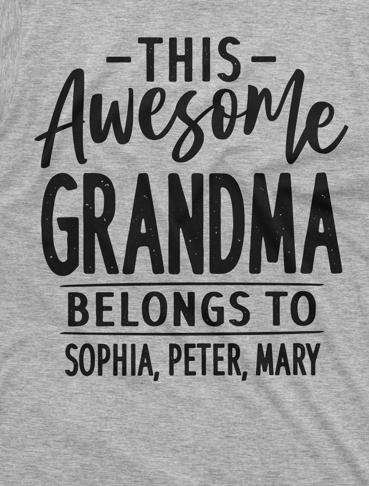 Womens Customizable Grandma T-shirt This Grandmother product image 2