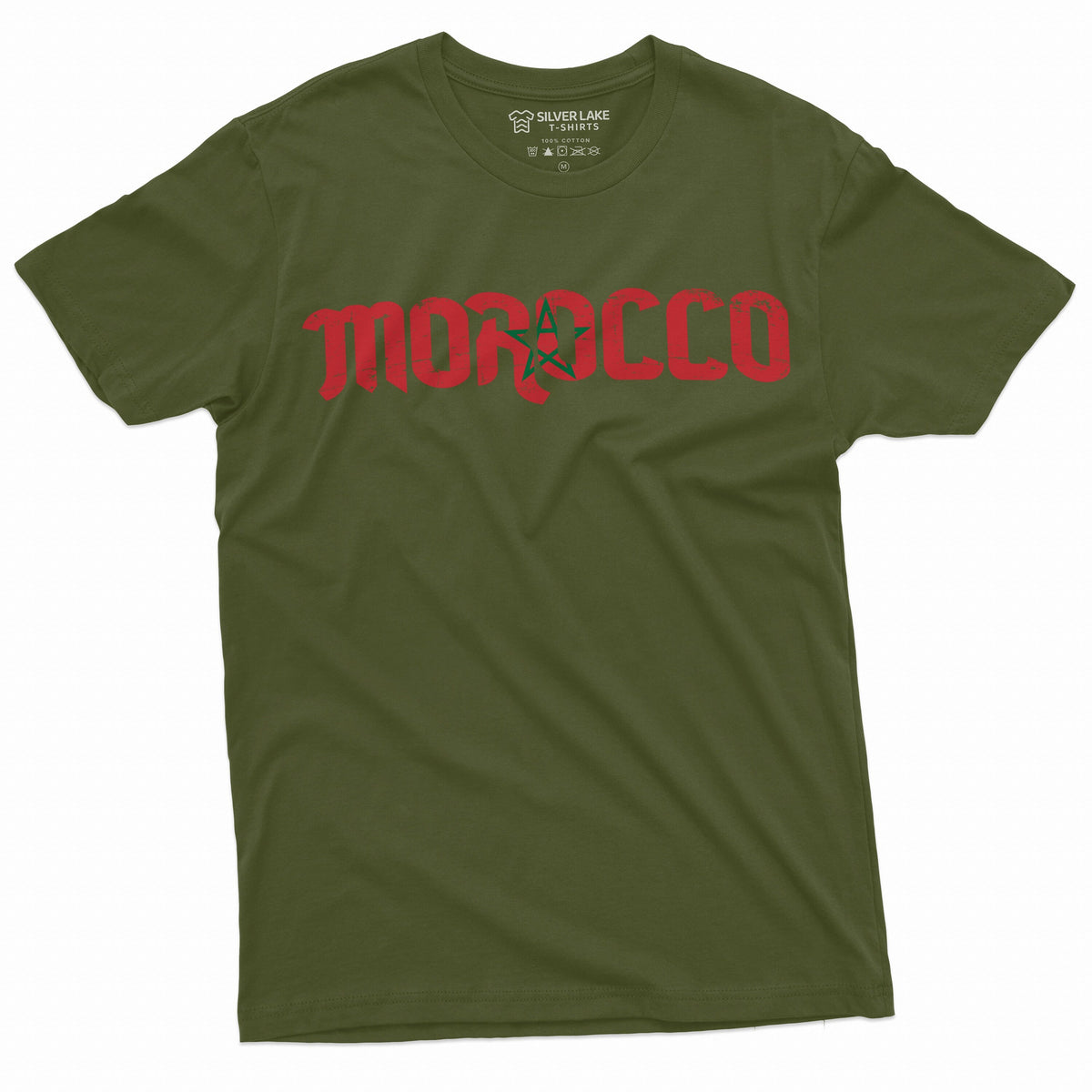 Morocco T-shirt Kingdom of Morocco Flag Tee Mens Shirt Patriotic National Tee ⵜⴰⴳⵍⴷⵉⵜ ⵏ ⵍⵎⵖⵔⵉⴱ Football Soccer Tee Shirt المملكة المغربية