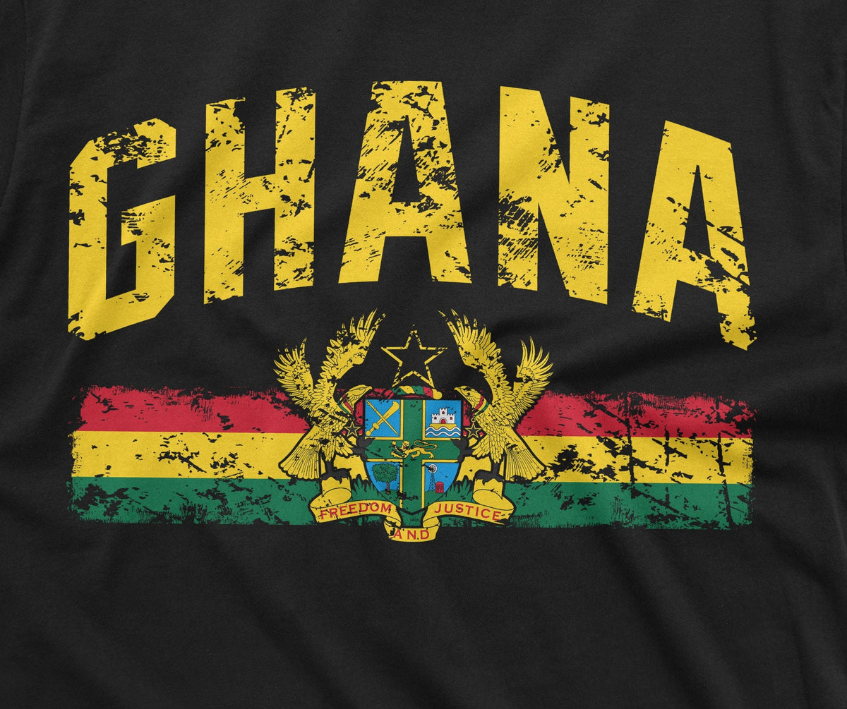 Men's Ghana T-shirt Gaana Adehyeman Patriotic Tee Shirt Country Nationality Gift Tee Football Soccer Tee