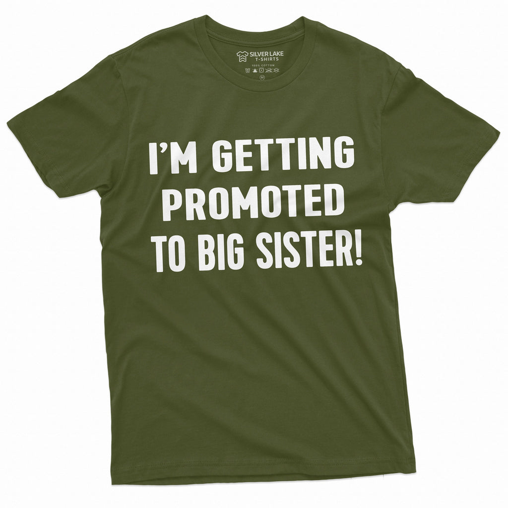 Getting Promoted to Big Sister T-shirt | New baby product image 4