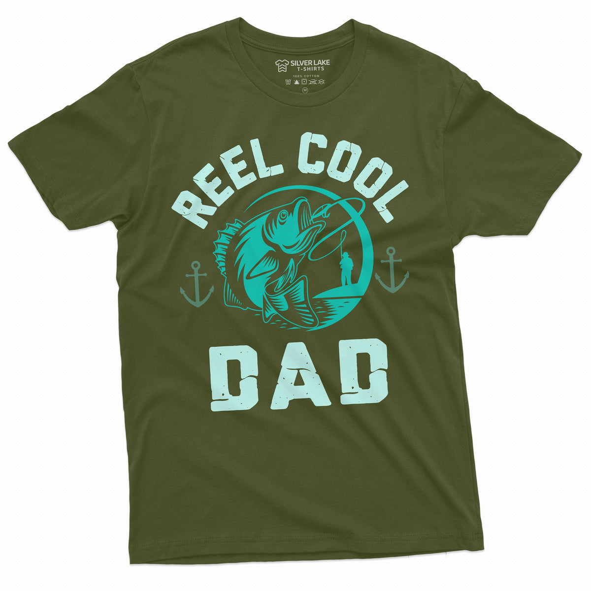Father's Day Fishing T-shirt Reel Cool Dad Fisherman Daddy product image 4