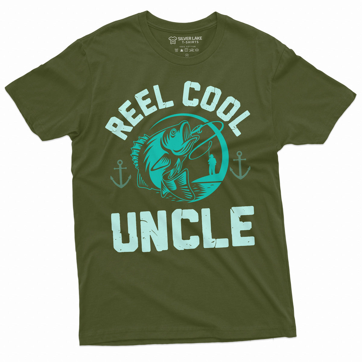 Mens Uncle Gift T-shirt Fishing Gifts Present Birthday product image 3