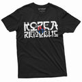 South Korea T-shirt Korean Republic Mens Tee Shirt Flag Coat of arms Football Soccer Tee Shirt ROK Daehan Minguk Tee Shirt Gift Tee