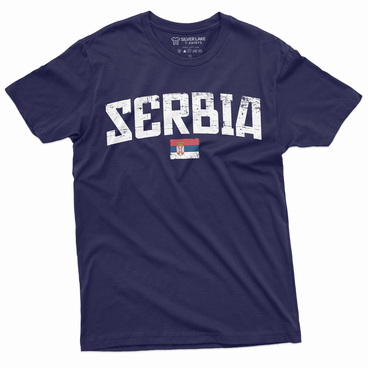 Men's Serbia T-shirt Serbian Flag Coat of Arms Tee Shirt product image 5