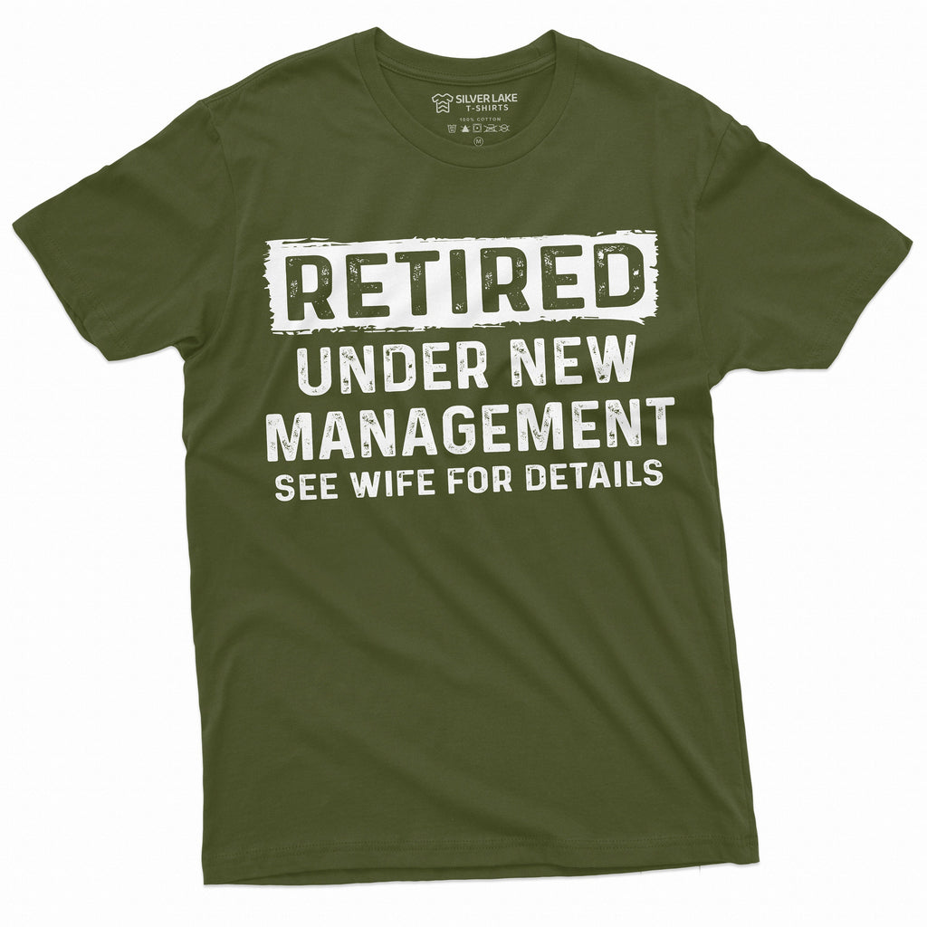 Men's Retirement Funny Shirt Retired Under new management product image 3