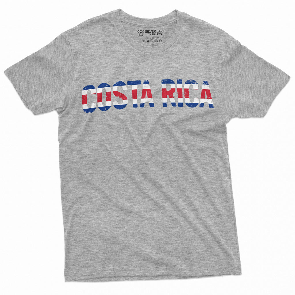 Costa Rica T-shirt Flag Patriotic Nationality Country Mens Womens Tee Shirt Soccer Football Support CostaRica Tee Shirt