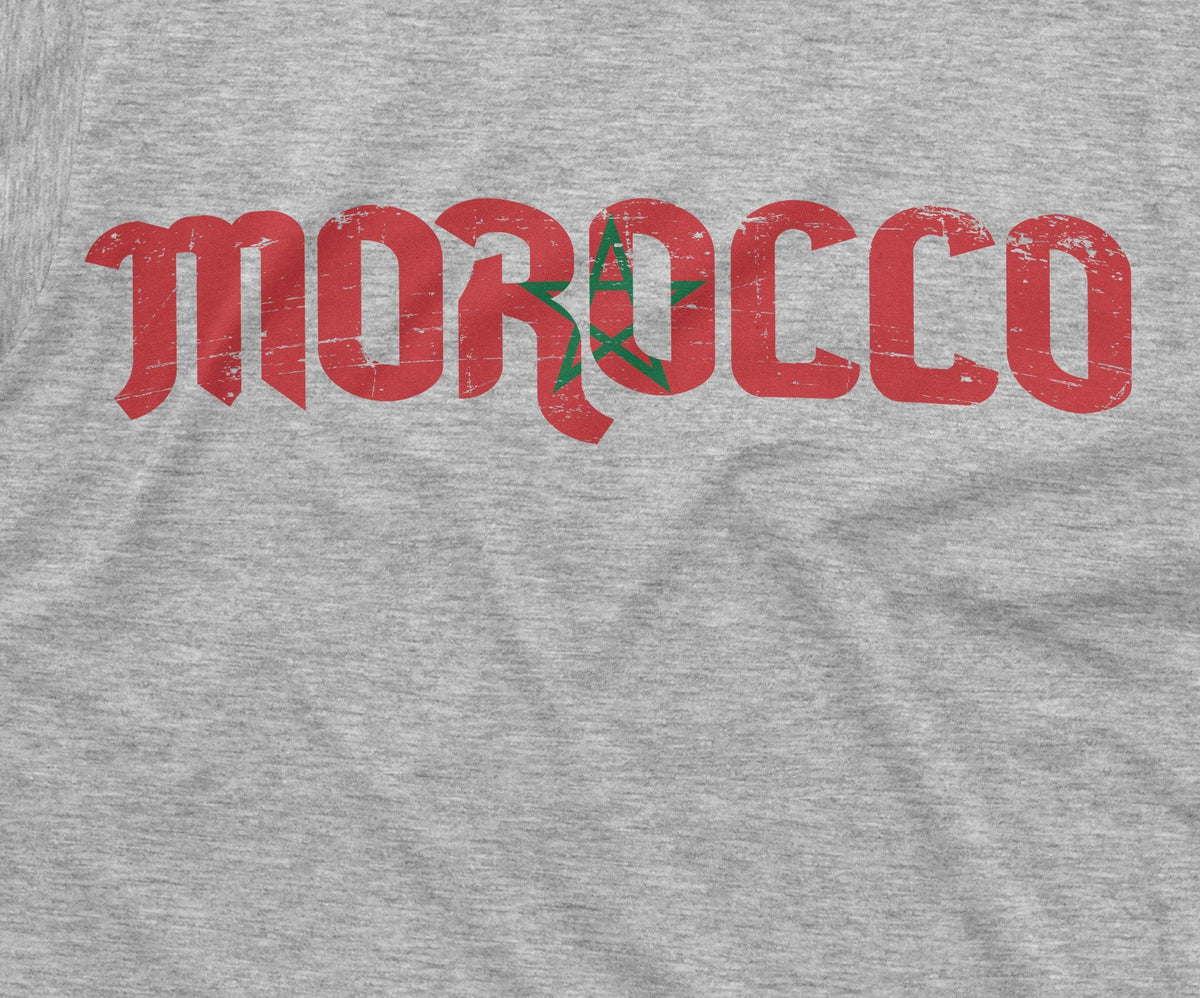 Morocco T-shirt Kingdom of Morocco Flag Tee Mens Shirt Patriotic National Tee ⵜⴰⴳⵍⴷⵉⵜ ⵏ ⵍⵎⵖⵔⵉⴱ Football Soccer Tee Shirt المملكة المغربية