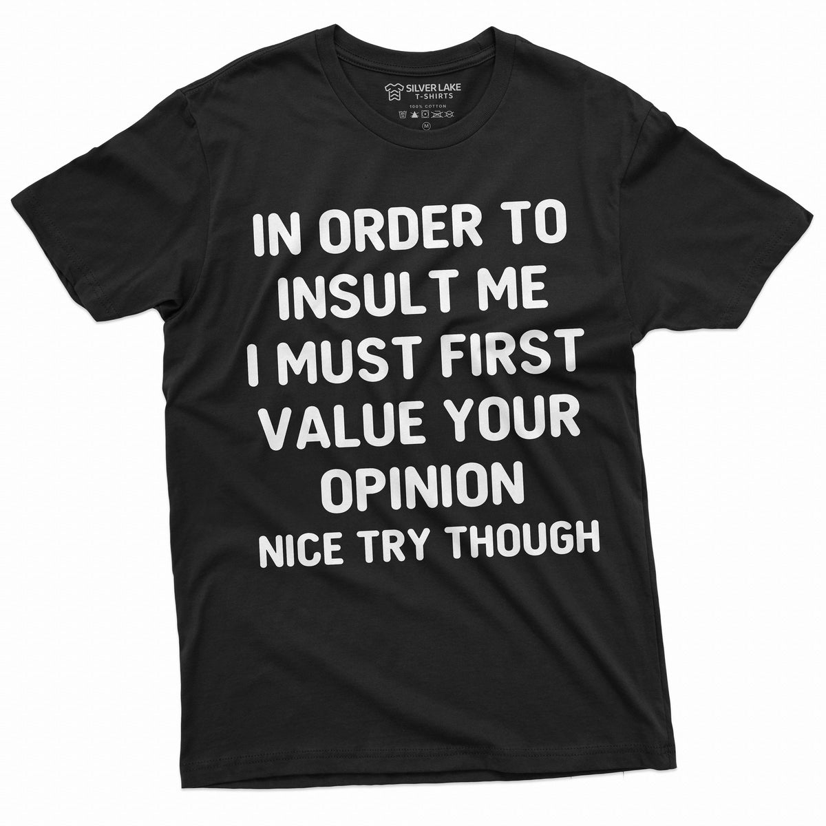 Opinion Funny T-shirt Value your Mens Womens Unisex Tee product image 5