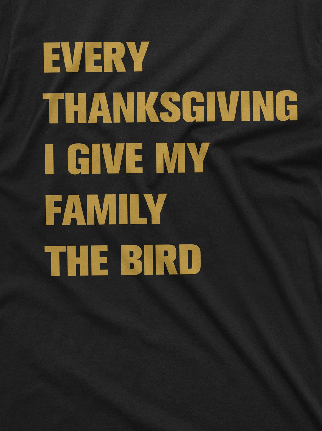 Men's Funny Thanksgiving Offensive T-shirt Turkey The Bird product image 2