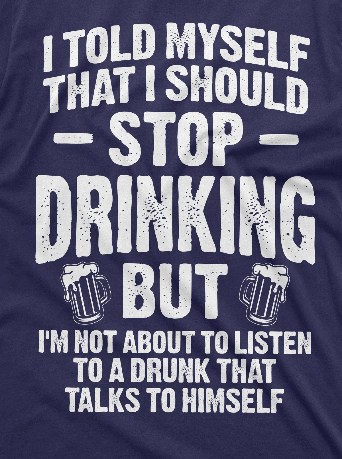 Men's Funny Stop Drinking Tee Shirt Party Beer Wine product image 2