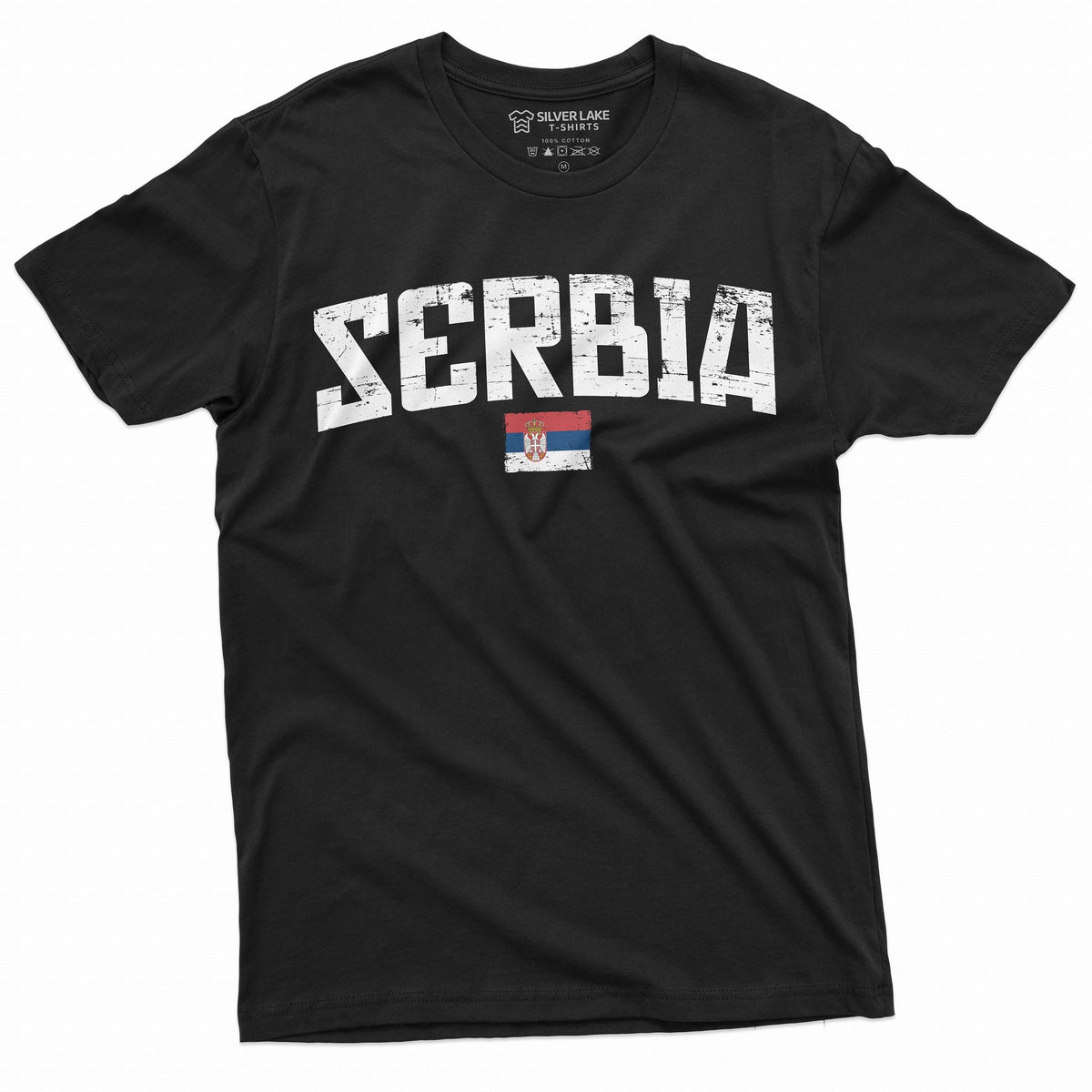 Men's Serbia T-shirt Serbian Flag Coat of Arms Tee Shirt product image 1