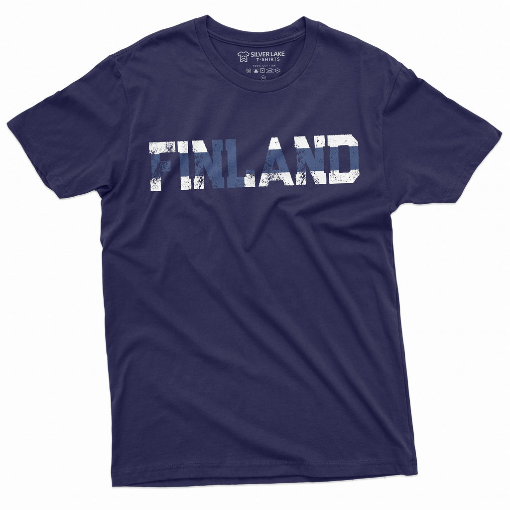 FINLAND T-shirt Suomi Mens Tee Finnish Flag Coat of arms product image 4