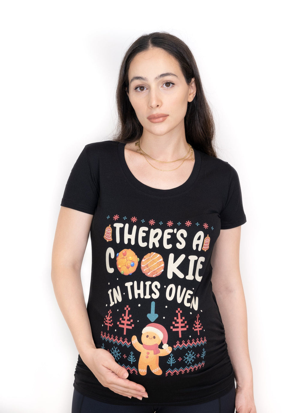 Couple Christmas Matching Shirts There is a cookie in this product image 2