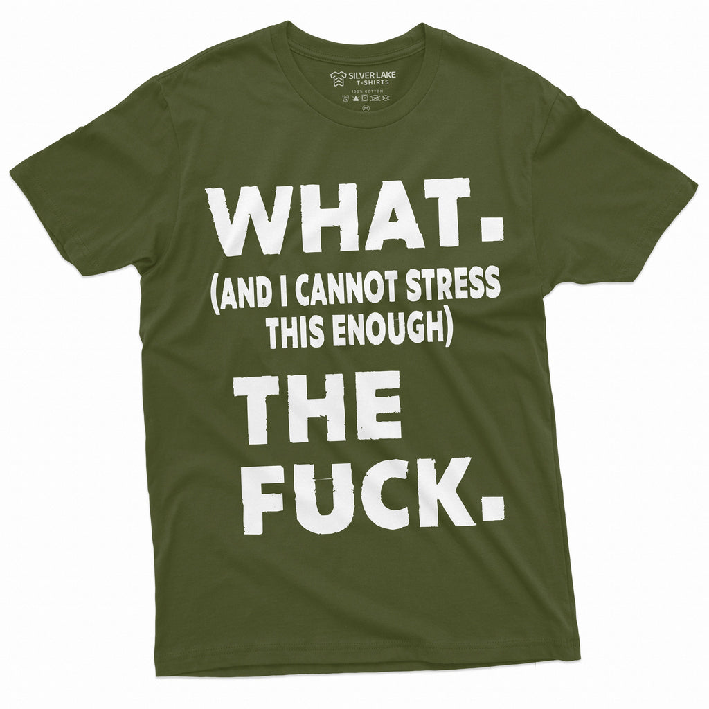 Funny What The F T-shirt Offensive rude Tee Adult Shirts product image 3