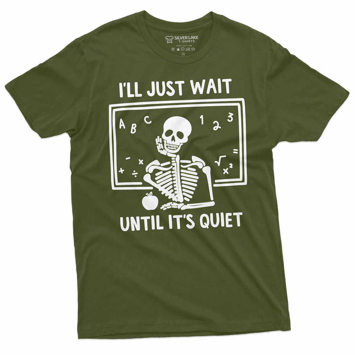 Teacher Halloween Funny T-shirt I'll Just wait until its product image 4