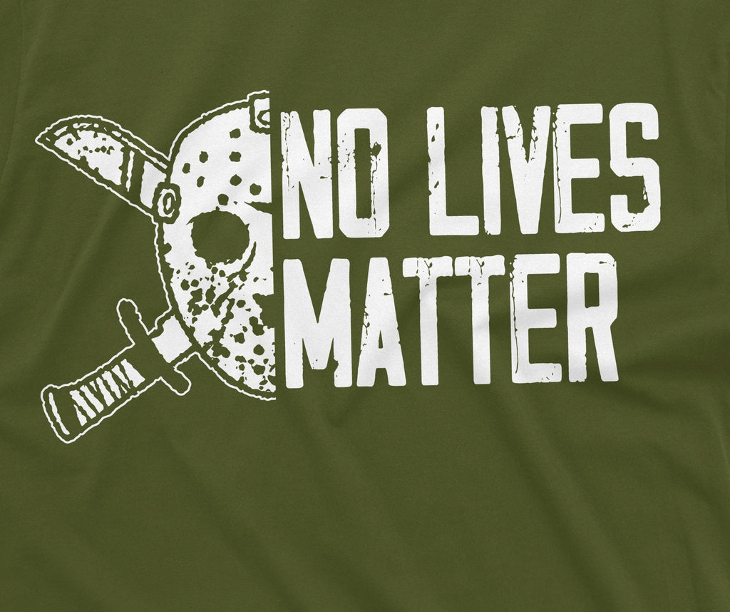 Mens Halloween Funny T-shirt Jason no lives matter Costume product image 2