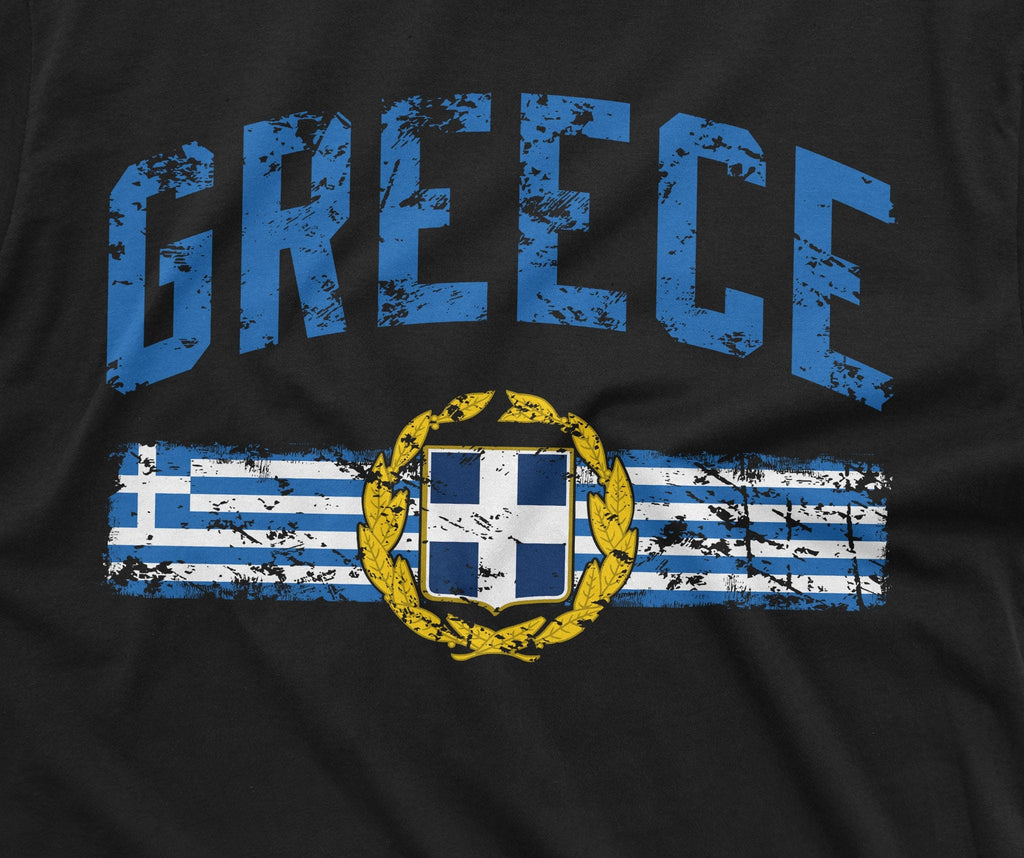 Mens Green T-shirt Greek Flag Coat of Arms Patriotic Tee product image 2