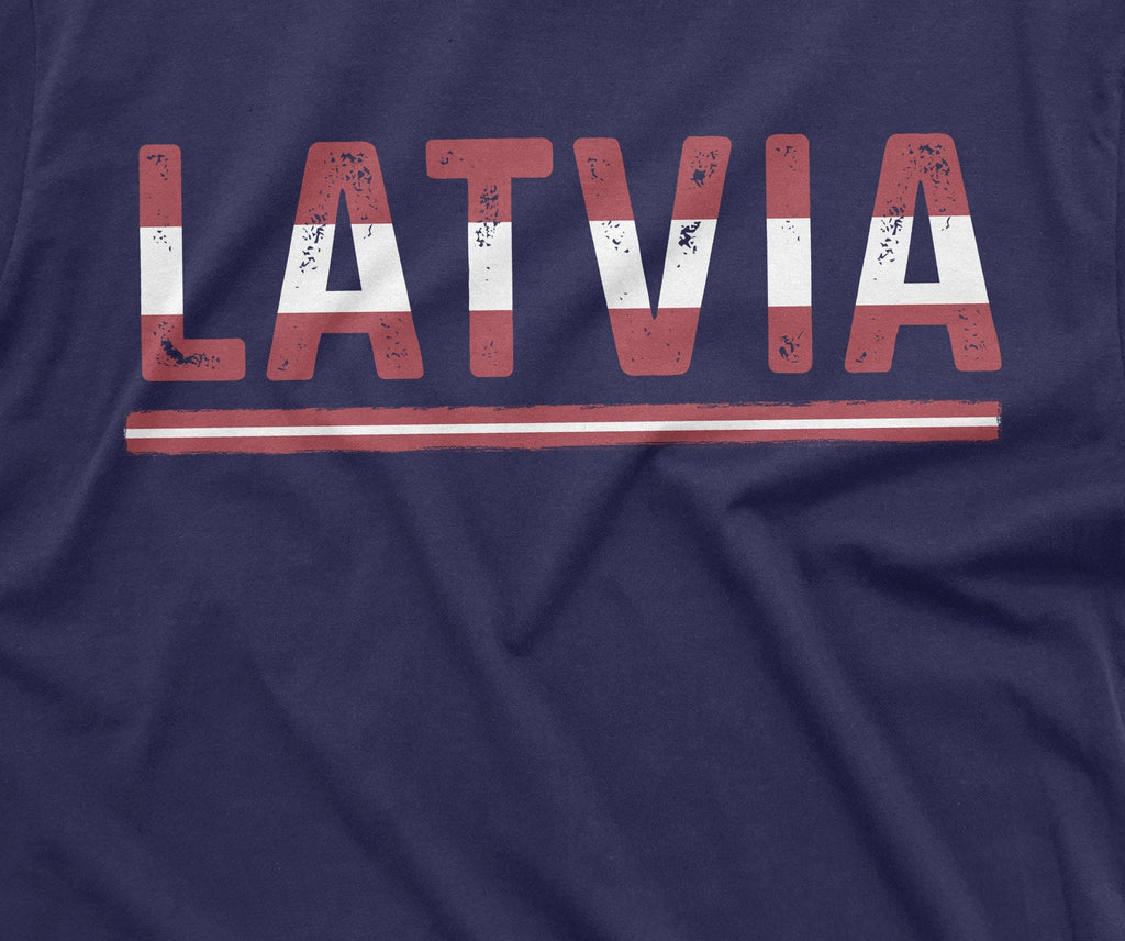 Men's Latvia T-shirt Latvian Flag Coat of arms Tee Shirt product image 2