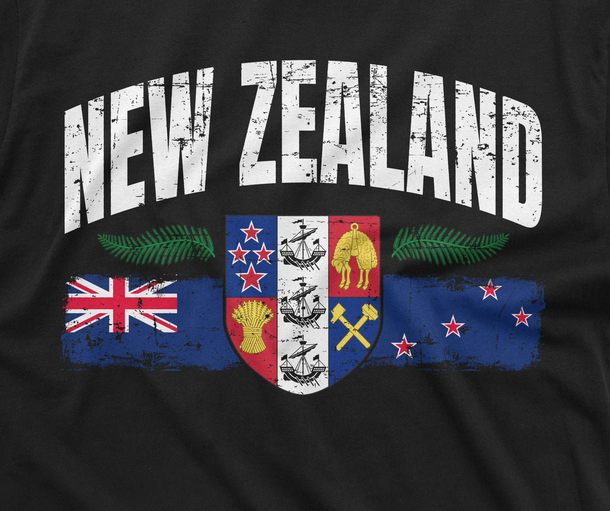 New Zealand T-shirt Mens Womens Kiwi Flag Tee Shirt product image 2