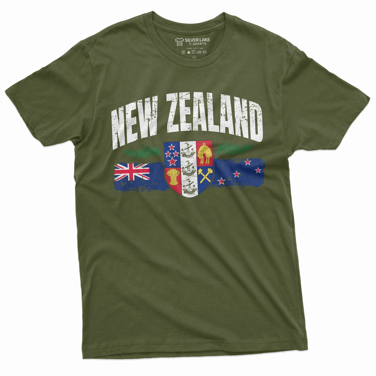 New Zealand T-shirt Mens Womens Kiwi Flag Tee Shirt product image 4