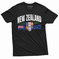 New Zealand T-shirt Mens Womens Kiwi Flag Tee Shirt product image 1