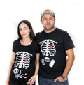 Halloween Couple Skeleton X-ray T-shirts | Maternity product image 1