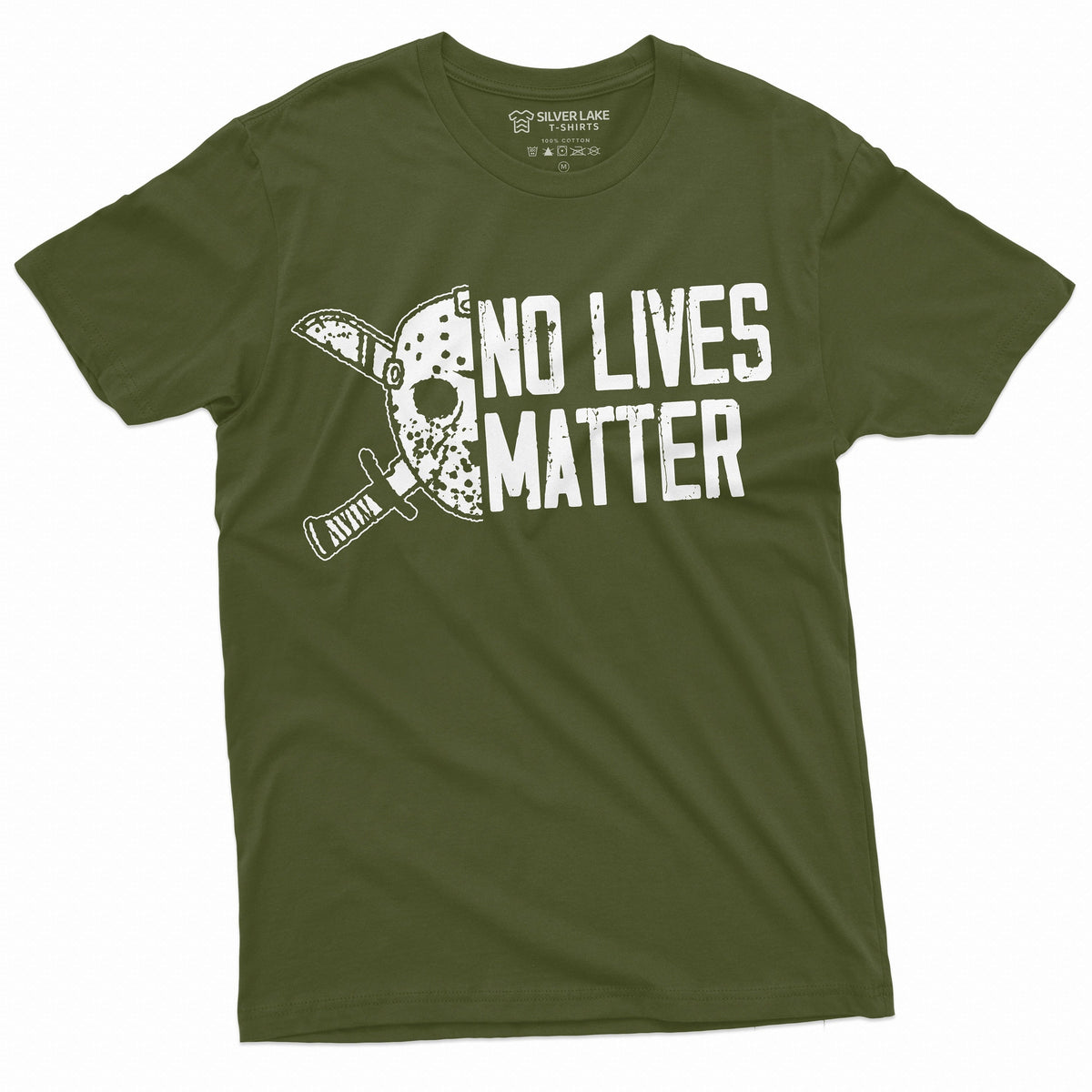 Mens Halloween Funny T-shirt Jason no lives matter Costume product image 1