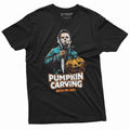Halloween Horror Movie T-shirt Pumpkin Carving Mens Costume product image 1