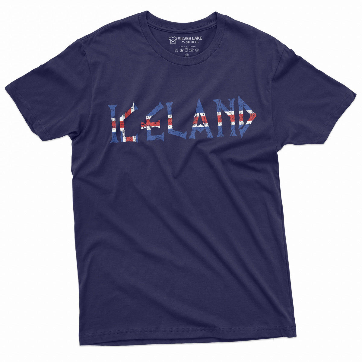 Iceland T-shirt Ísland Mens Womens Tee Icelandic Flag Coat product image 3