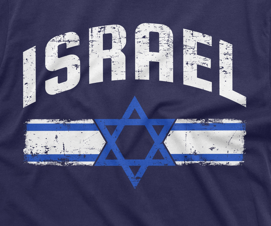 Men's Israel T-shirt Israeli Flag Coat of Arms Tee Shirt product image 2
