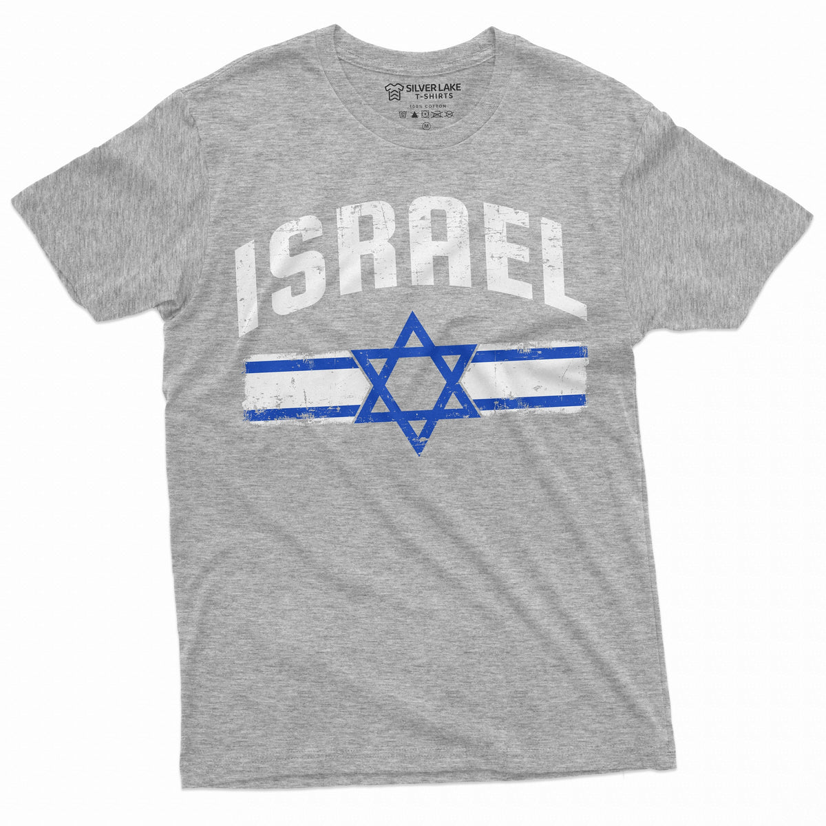 Men's Israel T-shirt Israeli Flag Coat of Arms Tee Shirt product image 4