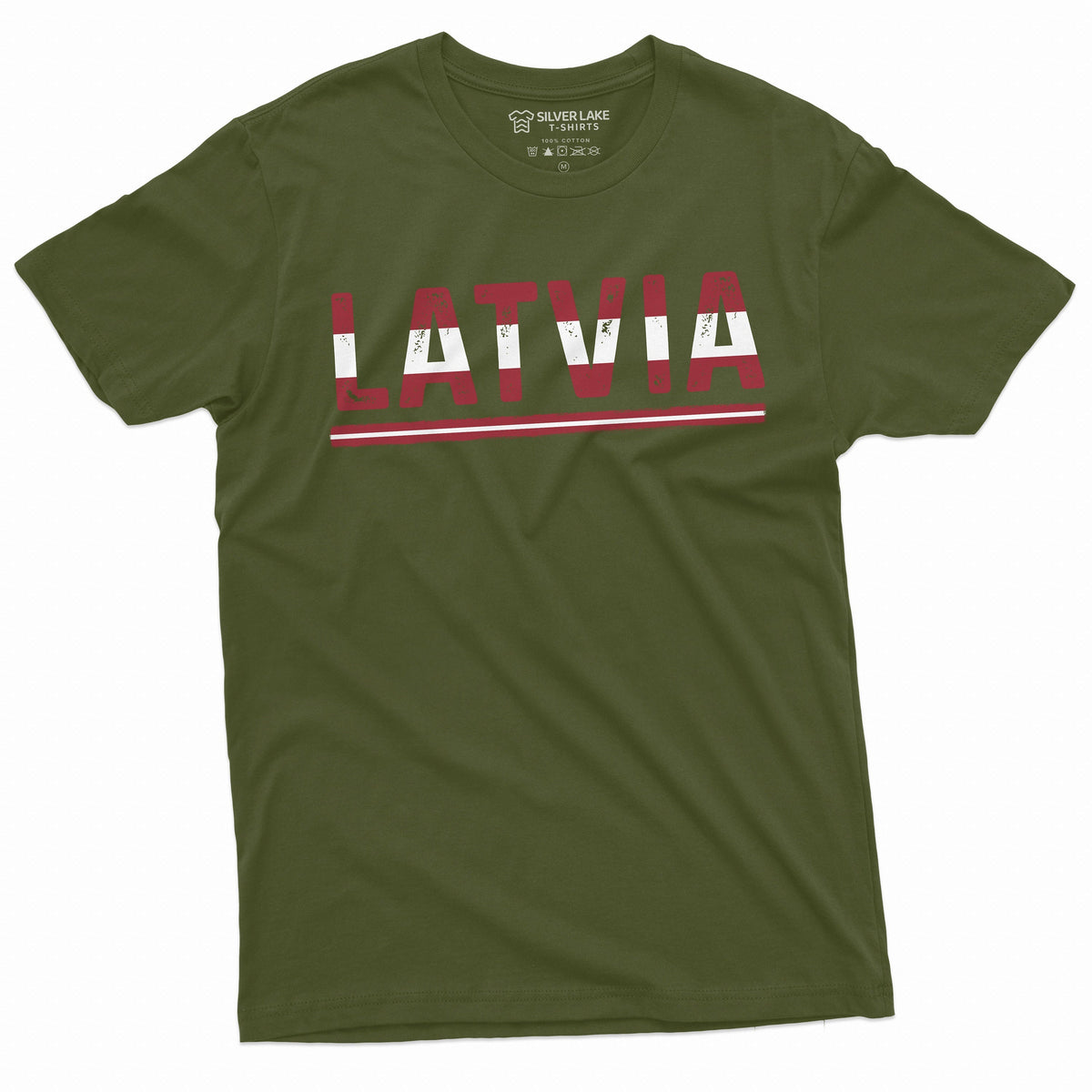 Men's Latvia T-shirt Latvian Flag Coat of arms Tee Shirt product image 4